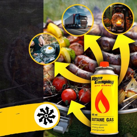 4 X GAZ KARTUSZ PALNIK NABÓJ GAZOWY NA KARTUSZE DO KUCHENKI PALNIKA 400ML