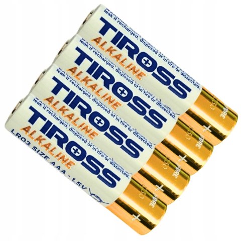 Bateria AAA alkaliczna MAŁY PALUSZEK Tiross (R3) 4 szt. małe PALUSZKI LR03