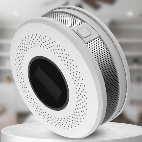 Czujnik Czadu Detektor Tlenku Węgla Dymu SAFE2000 LCD Detektor CO2 2w1