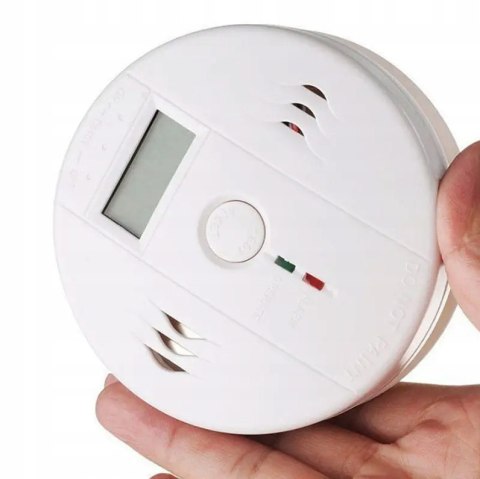 Czujnik Czadu LCD Certyfikowany Biały