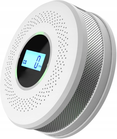 Czujnik Czadu i Dymu Detektor Tlenku Węgla Certyfikowany