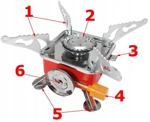 KUCHENKA TURYSTYCZNA GAZOWA PRZENOŚNA MINI GAZ 4SZT.
