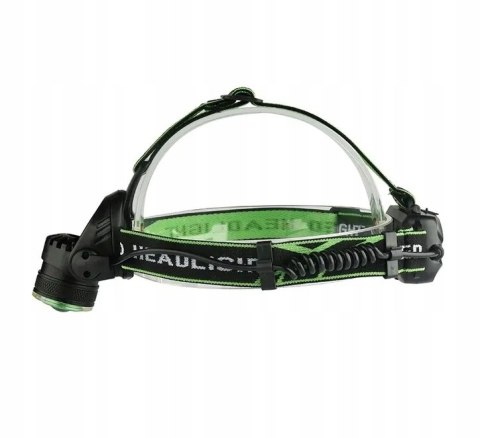 LATARKA MOCNA WODOODPORNA LED CZOŁÓWKA XML T6 RING COB ZOOM 800M