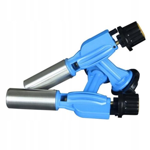 Mini Palnik żeliwny gazowy Blow Torch Flame Gun niebieski wytrzymały mocny