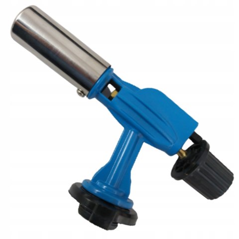 Mini Palnik żeliwny gazowy Blow Torch Flame Gun niebieski wytrzymały mocny