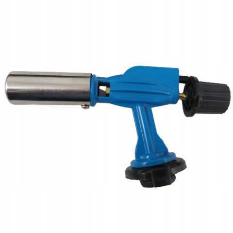 Mini Palnik żeliwny gazowy Blow Torch Flame Gun niebieski wytrzymały mocny