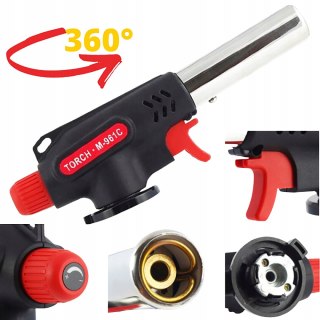 Palnik Gazowy Wielozadaniowy Lutownica 360° Na Kartusz Gaz 4szt.