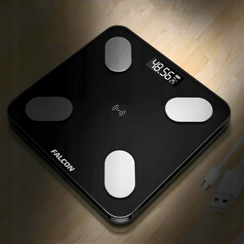 Waga łazienkowa bluetooth ANALITYCZNA WAGA ŁAZIENKOWA BLUETOOTH maks 180kg