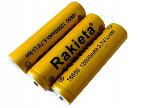 Akumulator ogniwo Rakieta 18650 12000mAh 3,7V LI-ION