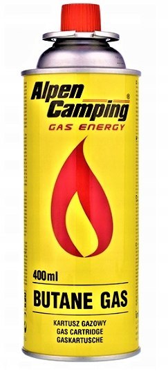 GAZ KARTUSZ NABÓJ GAZOWY KARTUSZE DO KUCHENKI PALNIKA 4 SZT 400ML