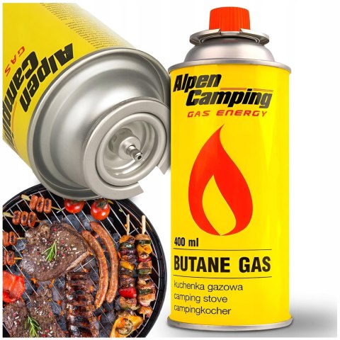 GAZ NABÓJ KARTUSZ WKŁAD 400ML KUCHENKA GAZOWA PALNIK