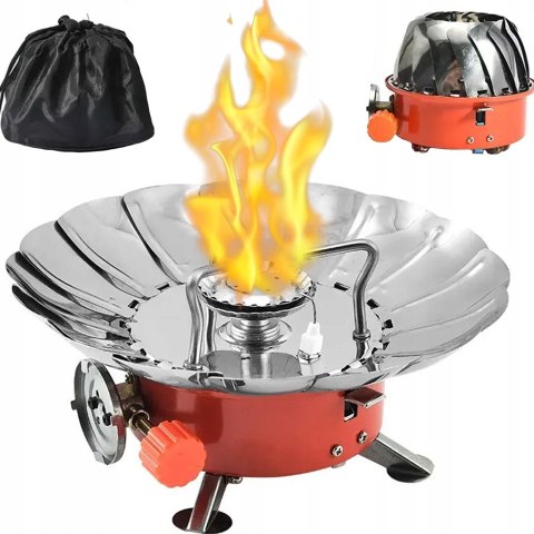 KUCHENKA TURYSTYCZNA GAZOWA Z OSŁONĄ NA WIATR XXL