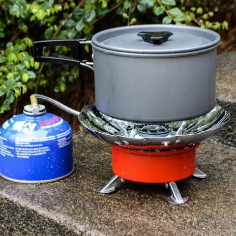 KUCHENKA TURYSTYCZNA GAZOWA Z OSŁONĄ NA WIATR XXL