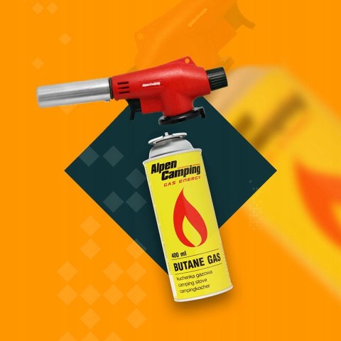 MINI PALNIK GAZOWY MARKOWY NA KARTUSZE ALPEN CAMPING VULCANO JAKOŚĆ MARKA