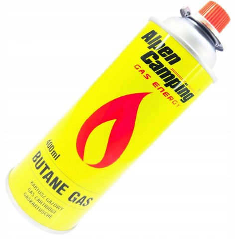 Mini palnik gazowy + 4 x KARTUSZ GAZ NABOJE GAZOWE NABÓJ ALPEN CAMPING 227G