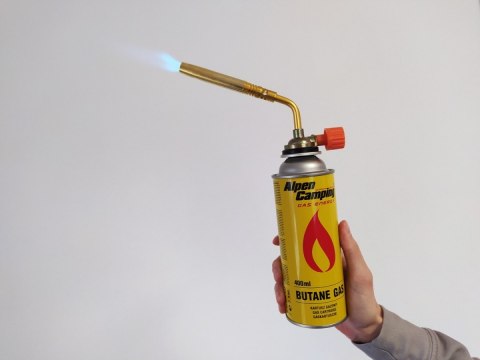 Palnik Gazowy Lutownica Opalarka Na Gaz Kartusz 6 szt. kompletny zestaw