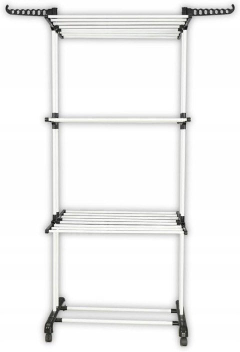 Suszarka na Pranie Stojąca Pionowa na Ubrania i Bieliznę Duża Biała