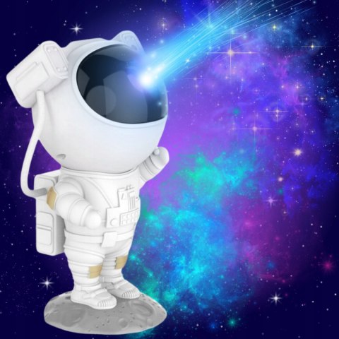 ASTRONAUTA LAMPKA NOCNA PROJEKTOR GWIAZD RZUTNIK DLA DZIECI + PILOT