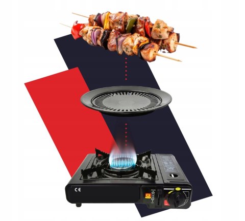 CampRaf KUCHENKA TURYSTYCZNA GAZOWA NA KARTUSZE + 4 GAZ KARTUSZ SUPER MOC