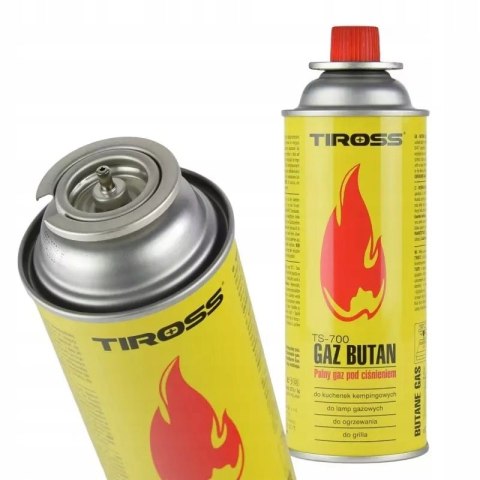 Gaz Kartusz Gazowy Do Palnika Kuchenki Tiross TS-700 227g/400ml 4szt.