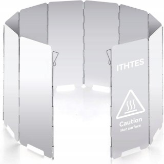 OSŁONA PRZECIWWIATROWA DO KUCHENKI PALNIKA PODRÓŻNA ALUMINIUM SKŁADANA