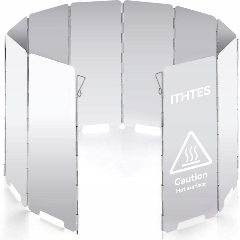 OSŁONA PRZECIWWIATROWA DO KUCHENKI PALNIKA PODRÓŻNA ALUMINIUM SKŁADANA